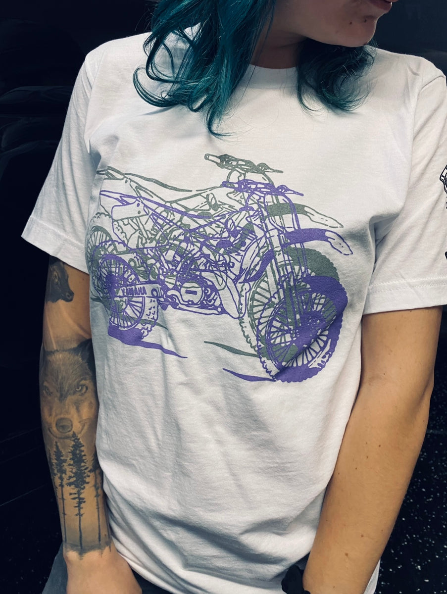 Tシャツ・カットソー COVERNAT CoverNatXWrangler Motorcycle Pigment T-Shirt Grey Unisex Aviator Nation Heather Gray Texas Longhorns Tri-Blend