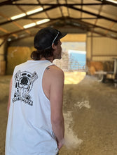 Load image into Gallery viewer, Mens White Logo Tanks
