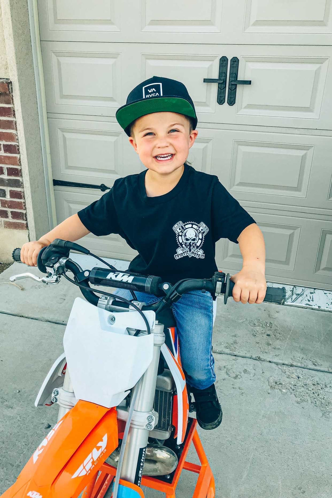 Youth Black Logo Tee