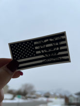 Load image into Gallery viewer, Black American Flag Stickers
